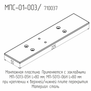 Пластина МПС-01-003, 225х50х3