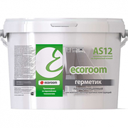 Акриловый герметик Ecoroom AS 12, паропроницаемый, для наружных швов, белый, 7 кг