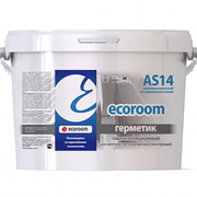 Акриловый герметик Ecoroom AS 14, пароизоляционный, для внутренних швов, белый, 7 кг